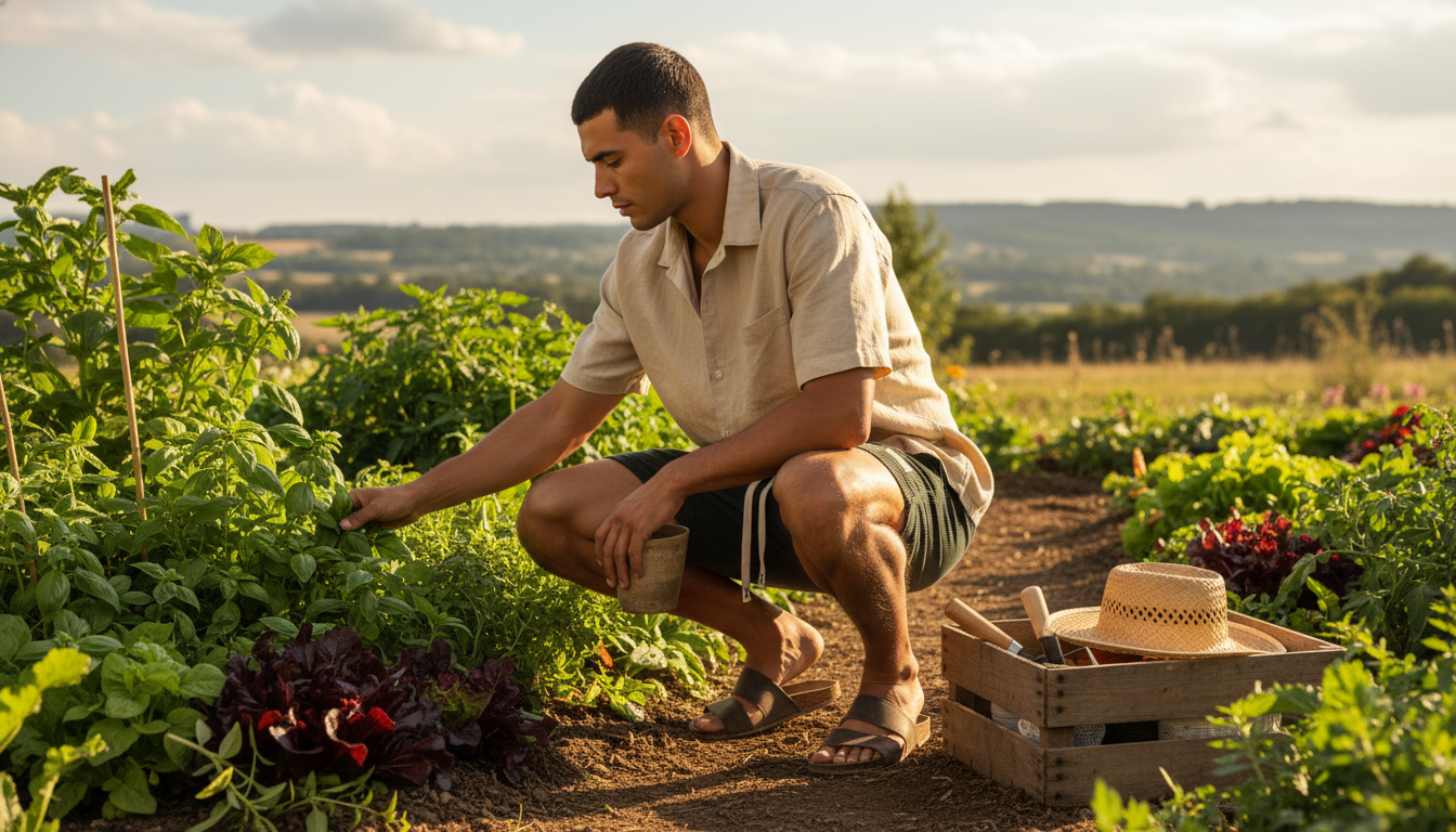 A person wearing CORDMERE corduroy shorts with a relaxed wide-leg silhouette and ribbed texture, standing in a sunlit field.